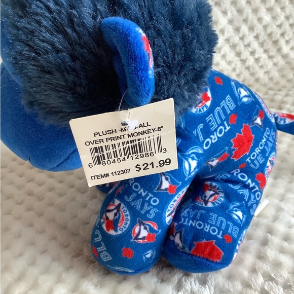 Toronto Blue Jays MLB Forever Collectible Plush Logo Print Monkey Stuffed Animal - Picture 3 of 12
